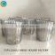 Cute decorative glass candle containers beautiful red glass jar candle for home decoration