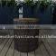 Newly design garden used rattan dining teak table and chairs set