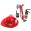 Cheap High Quality Safety Plastic Pretend Toy Fireman Tool Sets and Fireman Helmet For Kids