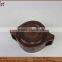 fashion design wood soup bowl with two handles for chirdren