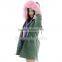 CX-G-P-08E Latest European Style High Quality Rex Rabbit Fur Lined Parka Jacket