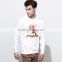 White print 100% fleece polyester hoodies wholesale lightweight hoodie