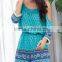 Off shoulder romper Simplee Apparel print off shoulder tunic women jumpsuit romper