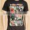 2017 High Quality Fashion Mens Reason Floral Graphic Tee OEM Service 100% Cotton Machine Wash Cold