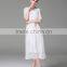 Z&M 2017 New White Fashion women dress green silk dress short sleeve green dress