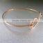 Women Fashion Jewelry Double Infinity Symbol Hammered Copper Bangle Bracelet Gift 2017
