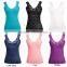 Sexy Seamless Stretch Lace Trim Cami Strap 6 Colors Ladies' Tank Top-4