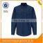 Mens Workwear Button-front Navy Blue 4.5oz Nomex Long Sleeve Safety Work Shirt