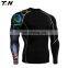 2016 wholesale long sleeve sublimated rash guard for men