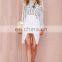 Fashion formal blouse for lady long sleeve stripe woman shirt 2015 latest design formal skirt and blouse