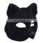 2017 Halloween decorations plastic fox fur animal half face mask for sale wholesale MFJ-0085
