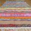Indian Multicolor Hand Woven Chindi Rug Rag Cotton Runner Carpet Dari