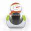 Snowman shape packing tin with clear PVC window