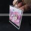 Made in China rectangle transperant acrylic keychain photo insert