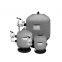 Side-mount fiberglass sand filter for swimming pool