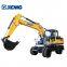 XCMG wheel Excavator XE150W  15 ton wheel excavator from China factory suppliy