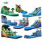 adult commercial inflatable wavy palm tree water slide with