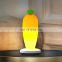 Custom rechargeable cute night carrot shape led light night lamp with Remote Control for Babies and Kids