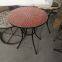 metal outdoor folding table coffer table round table