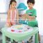 Baby table and chair set ergonomic plastic table and chair for children