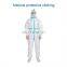 Disposable CE Cat III Type 3B/4B/5B/6B Protective Clothing Coverall Ppe Isolation Personal Chemical for Hospital Hazmat Suit