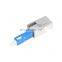 Square Metal FC Bare Fiber Adapter, Bare Fiber Test Adapter For OTDR Testing