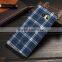 2016 New British Plaid Style Back Cover for Samsung Galaxy S6 Edge Plus, the Soft Cloth for Samsung Galaxy S6 Edge Plus Case