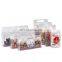 Food Grade Laminated Plastic Transparent Flat Bottom Zip Lock Food Packaging Bag with handle