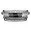 Grille for Audi TT mesh style ABS Matt silver front bumper hood grille for Audi TTRS TTS 2015 2016 2017 2018