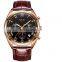 Lige 9852 24 Hour Date Men Quartz Watch Reloj Waterproof Clock Luxury Leather Watches Men Lige Brand