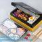 Disposable Plastic 4 Compartment Food Thermal Lunch Container Box,Plastic Takeaway Food Box with conjoined cover bagease