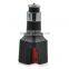 Anion Oxygen bar Dual USB Car Charger Electronics Mobile Phone Chargers with Twin Socket and Air Freshener