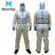 Chemical Industrial Workers Clothing Taped Seam Microporous Coverall with 3 Piece Hood