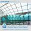 Large span steel space frame structure glass curtain wall