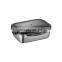316 Stainless steel crisper 3pcs set Leak-Proof Large Bento salad container Stainless Steel Food Storage Container with lids