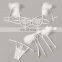 Sweet Girl Sexy Fashion Feather Lingerie 3 Pcs Set Appliques Hollow Out Underwear Women  Garter Lingerie Sexy