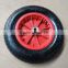 flat free tire plastic pneumatic rubber wheels 3.00-8 for wheelbarrow