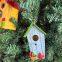 Wooden hanging ornaments garden wooden solid wood bird nest