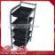 Beiqi Professional Plastic Hair Salon Trolley With Bowls Made in Guangzhou