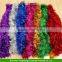 7ft (2.15m) Deluxe Chunky Christmas Tinsel Tree Decoration 6 Colour - 100mm wide