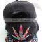 Wholesale Leaf Embroidery Printed Flat Brim Man Women Snapback Cap Cheap