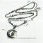Hot Sale Fashion Accessories Silver Pendant Moon chain Necklace silver 925