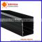Black Anodized, Silver Anodized Aluminum Groove Tube for Structure, Channel, Decorative and Industry