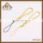 Fashion gold phone strap with ball chain