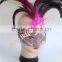 Wholesale Party Mask With Rooster Tail Feather Decoration