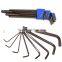 LAOA S2 material 9pcs British system magnetic hexagonal wrench 1.5-6mm LA313109