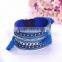2016 summer leather Brazilian magnet clasps Friendship bracelet boho bangle