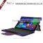 Wholesaler price detached leather folio case for microsoft surface pro 4 tablet