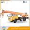 Max lifting height 26m Rated lifting capacity 8ton with Moment limiter China new small truck crane