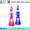 15" colorful plastic cabinet rocket shape lava motion lamp